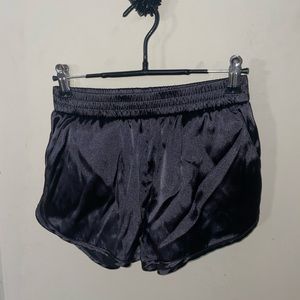 satin sleep shorts (with pockets)